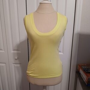 *NEW* With Tags A New Day Tank Raceback Sleeveless Top "Green" Lemon Lime Medium